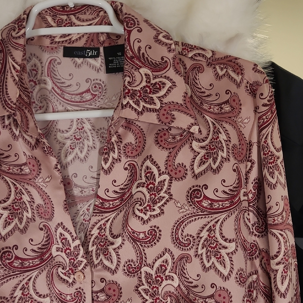Pink Paisley Blouse